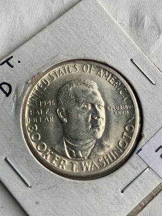 Booker T Washington Silver Half 1/2 Dollar Rare Denver 202