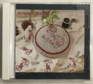 Janome Memory Card Redwork Designs Series Embroidery Animals & Alphabet Rare