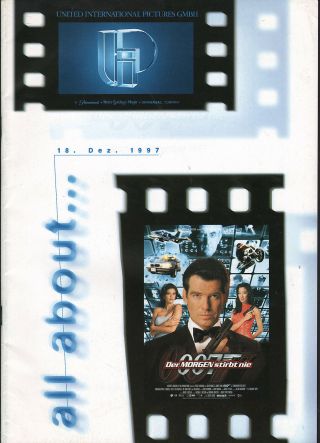 James Bond Tomorrow Never Dies Rare German Pressbook 52 Pages Pierce Brosnan