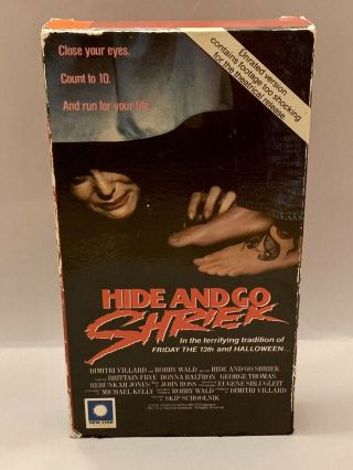 Hide And Go Shriek [aka Close Your Eyes And Pray] (1988) Vhs Rare Horror