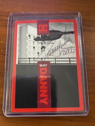 Danny Way Dc Shoes Autographed Skateboarding Trading Card 2000 Rare