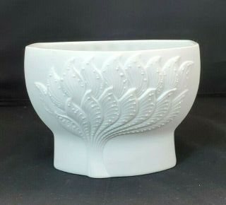 Vintage Kaiser White Bisque Porcelain 574 Planter Vase M Frey W Germany Rare