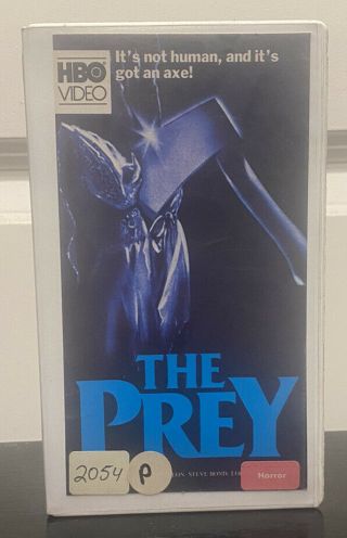 The Prey (vhs,  1988) Rare Horror Box Cut Clamshell