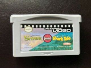 Game Boy Advance Video: Shrek/shark Tale: 2 Movies In One - Rare