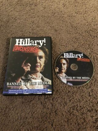 Hillary Clinton Uncensored Dvd Banned Scandal Rare Oop