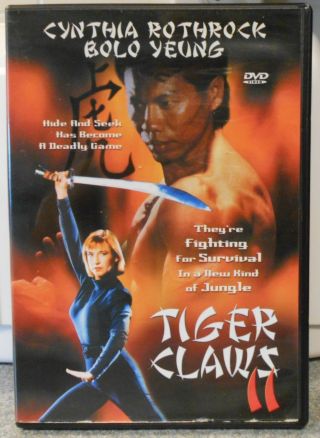 Tiger Claws Ii (dvd,  1999) Rare Cynthia Rothrock Action
