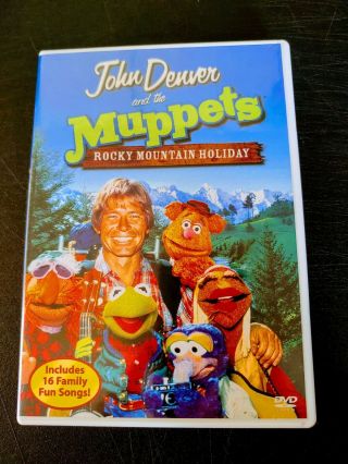 John Denver & The Muppets A Rocky Mountain Holiday Dvd Rare Oop W/insert Picts