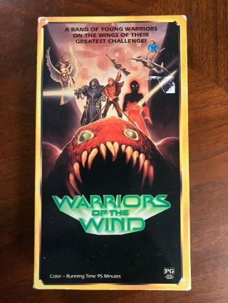 Rare Warriors Of The Wind Vhs 1990 Starmaker R&g Video Anime Oop