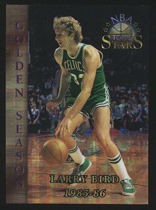 Topps Nba Stars Larry Bird Golden Season Atomic Refractor Rare Sp Celtics