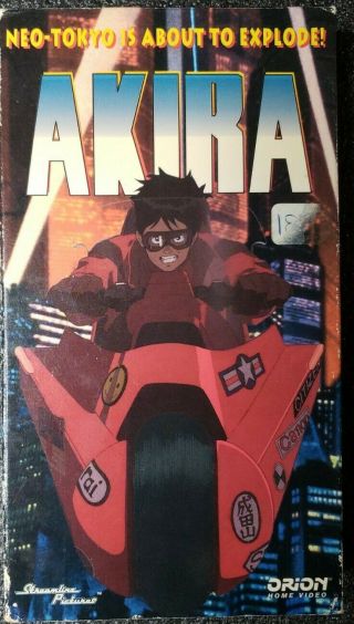 Akira (vhs,  1994 Streamline/orion Pictures) Dub - English Anime Tape Rare Htf