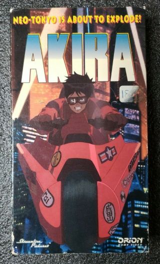 Akira (VHS,  1994 Streamline/Orion Pictures) Dub - English Anime Tape Rare HTF 2
