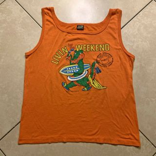 Rare Vintage 1986 Gator Party Animal The Shirt Shed Tank Top Xl Vtg Usa Uf 80s