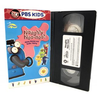 Pbs Kids Teletubbies Vhs Video Tape Naughty Noo - Noo Very Rare Htf