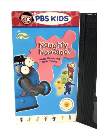 PBS Kids Teletubbies VHS Video Tape Naughty Noo - Noo Very Rare HTF 2