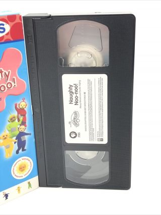 PBS Kids Teletubbies VHS Video Tape Naughty Noo - Noo Very Rare HTF 3