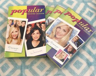 Popular - Season 2 (dvd) Leslie Bibb,  Carly Pope,  Leslie Grossman.  Rare Oop