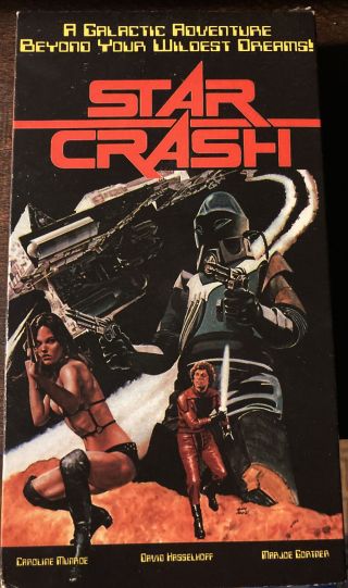 " Star Crash " Vhs Rare Sci - Fi David Hasselhoff Christopher Plummer Cult Classic