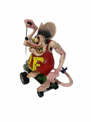 VTG Rare 1999 Ed Roth 6” Rat Fink Figure on Skateboard Jonzo Sideshow Toy Skate 2
