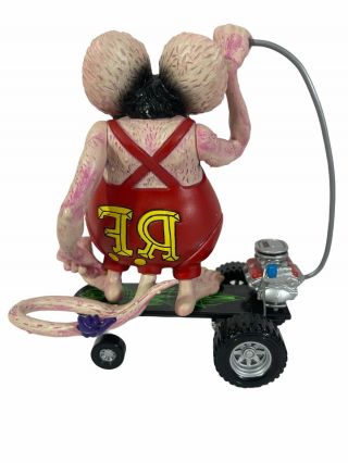 VTG Rare 1999 Ed Roth 6” Rat Fink Figure on Skateboard Jonzo Sideshow Toy Skate 3