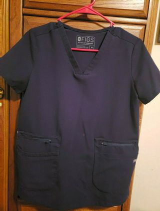 Figs Navy Xs Scrub Top Rare Limited
