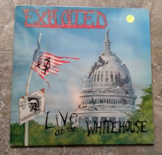 Rare The Exploited Live At The Whitehouse Vinyl Lp Punk 1985 Combat Core 1st Pr