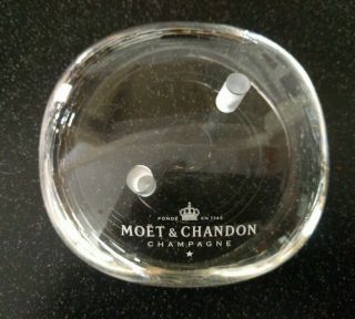 Rare Moet & Chandon Champagne France Lucite Paperweight Pen Pencil Holder