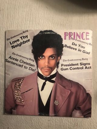 Prince Controversy Lp With Poster Vinyl Record 1981 Vg Album Funk Soul Rare