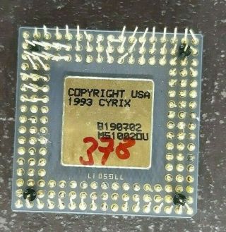 Cyrix Cx486 Cx486dx - 40gp Vintage Ceramic Cpu For Gold Scrap Recovery Very Rare