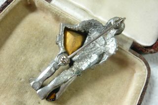 VINTAGE JEWELLERY MIRACLE CREATION MEDIEVAL KNIGHT BROOCH PIN RARE 3