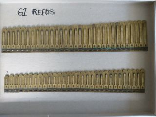 Rare 61 Pump Organ Brass Reeds Note Marked Identified