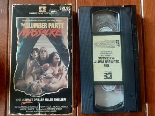 The Slumber Party Massacre Vhs.  Horror Movie Very Rare.