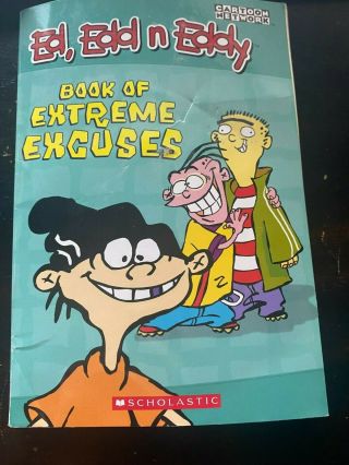 Cartoon Network Ed,  Edd N Eddy Book Of Extreme Excuses Paperback Rare Oop 2005