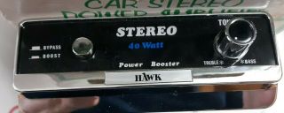 Vintage Hawk Model Pb 40 Car Stereo Power Amplifier Made In Japan Rare