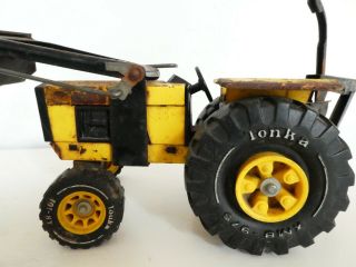 Vintage Tonka Toys Toy Farm Tractor Digger Fork Lift Truck Model Car Metal Rare 3