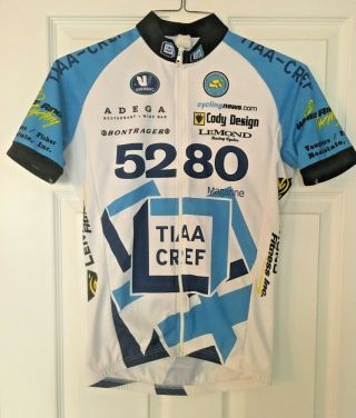 Rare Hincapie 5280 Tiaa Cref Vaughters Cycling Jersey Short Sleeves Men 