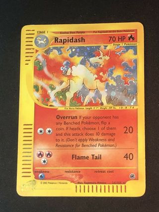 Rapidash 26/165 Holo Rare E - Card Pokemon Expedition Vintage Wotc Lp