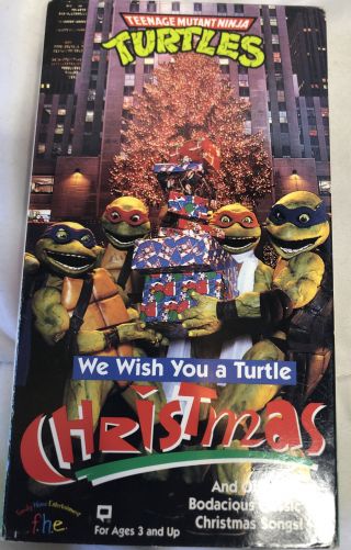 Teenage Mutant Ninja Turtles - We Wish You a Turtle Christmas (VHS,  1994) RARE 2