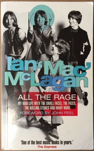 Ian " Mac " Mclagan - All The Rage Signed Rare Pb Small Faces Rolling Stones