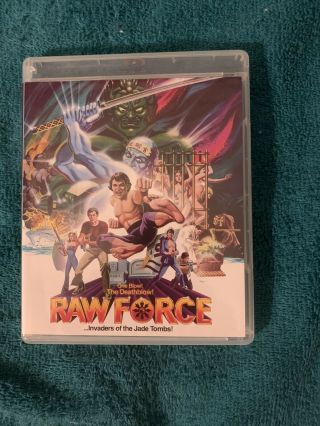 Raw Force Vinegar Syndrome Blu - Ray 1982 Cameron Mitchell Horror Rare Like