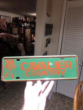 Rare Coral Gables Fl High School Cavaliers License Plate Topper Booster Souvenir