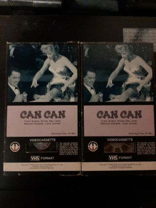 Can Can Vhs 1978 1979 Magnetic Video Release Parts 1 And 2 Rare