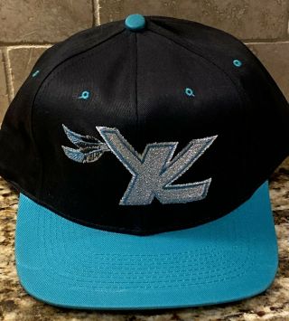 Rare Vintage Knoxville Cherokees Snapback Hat Cap Minor League Hockey Defunct