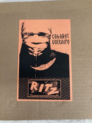 Cabaret Voltaire Rare Ritz Nyc Live Show Concert Flyer