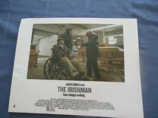 The Irishman Scorsese Set Of 10 2 - Sided Lobby Cards Deniro Pesci Pacino Rare