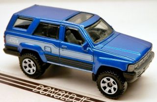 Matchbox 1985 Toyota 4runner Suv (1984 - 1989 Body Style) Rare Dk.  Blue 1/64 Scale