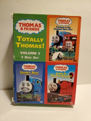 Rare 2008 Thomas And Friends Totally Thomas Volume 1 Dvd 3 Disc Set