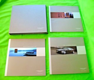 Rare Lagonda Ltd Db9 Coupe Aston Martin 3 Book Brochure Prospekt Set