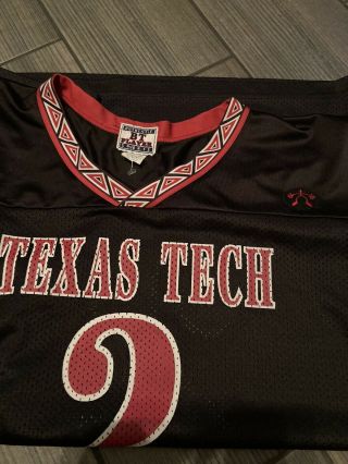 Ncaa Big 12 Texas Tech Red Raiders Vintage Made In Usa Jersey 2xl 90s Rare Grail