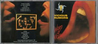 Vicious Rumors - Word Of Mouth Cd 1994 Metal Rare