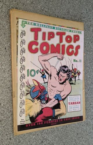 Tip Top Comics 11 March 1937 Tarzan Coverless With Coupon Out 60 Pages Rare